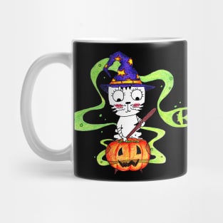 Halloween with Yuna Cat | Brewing the Potion of Love Mug